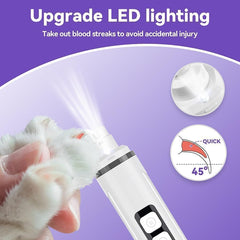 Chwwen upgraded grinding head for smooth, even nail trims.