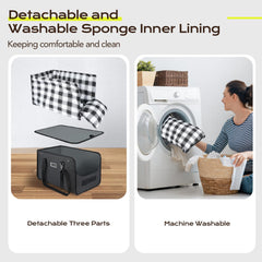CHZUOBER detachable inner lining shows easy cleaning after trips.