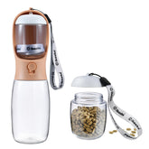 Cibaabo dog water bottle with food container attached for on-the-go hydration and snacks.