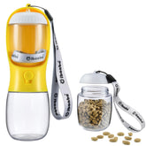 Cibaabo dog water bottle with food container for on the go hydration and snacks