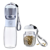 Cibaabo dog water bottle with food container for on-the-go hydration and snacks.
