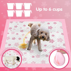 Cibaabo pads featuring 3D diamond quick-dry fabric for fast absorption and tidy paws.