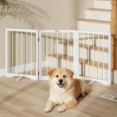 Cideny free standing dog gate fully assembled for doorways and stairs, easy setup.
