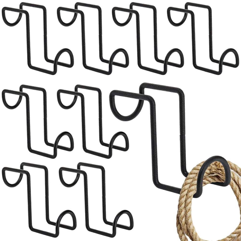 Cididu 8 Pcs Tack Hook 4-Inch keeps reins neatly organized and ready.