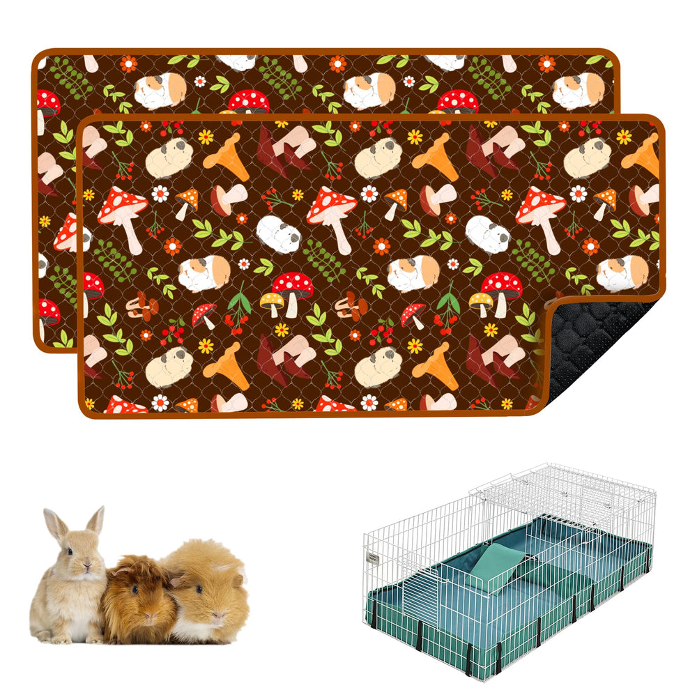 Cimiycob guinea pig cage liner 24x49 2-pack provides hygienic bedding for small pets