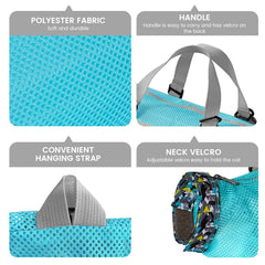 Cinf adjustable buckle creates a comfortable, secure bath fit.