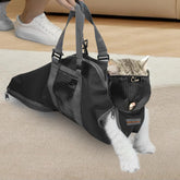 Cinf cat nail clipping bag during bath time for safe grooming.