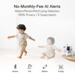 CINMOORE full duplex 2-way audio enables real-time talk and listening.