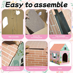 Cinrobiye large entrance cat house offers easy access and safe lounging.