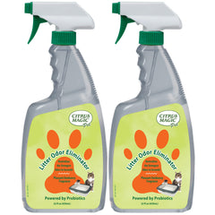 Citrus Magic probiotic litter odor eliminator spray bottle for immediate odor control in cat litter