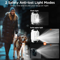 CIUZL dog collar light modes help locate your dog.
