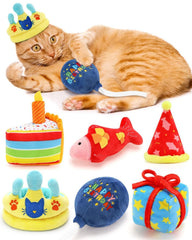 CiyvoLyeen catnip paw crown toy for birthday playtime and fun.
