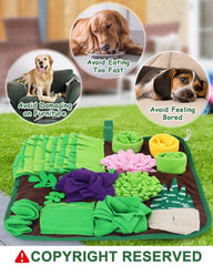 CiyvoLyeen snuffle mat soft fleece close-up highlighting plush texture