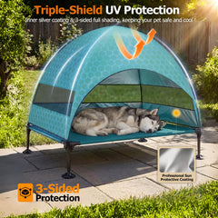 CJYMMFAN oversized canopy promotes airflow while shielding sun