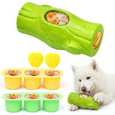 ClariVora Green Dog Toy front view for aggressive chewers and interactive play.