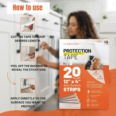 CLAWGUARD easy-peel application makes quick protection with no sticky residue.