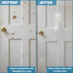 CLAWGUARD Plexiglass Shield sofa protector shields cat and dog claws without changing the look.