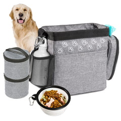 CLAWIST dog travel bag treat pouch in action for quick snack access during travel.