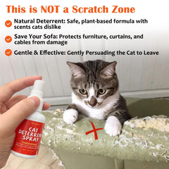 Clawzbey Sofa Protection Area shows where to apply deterrent effectively.
