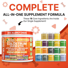 Clean Nutraceuticals dog itch relief chews beef flavor supports coat comfort.