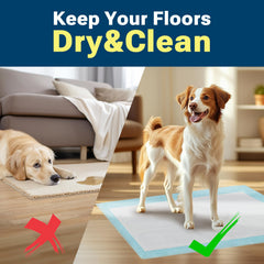 CLEAN SPACES Puppy Pad soft skin-friendly top layer safe for all ages.