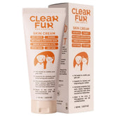 ClearFur hot spot cream bottle ready for quick pet skin relief.