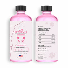 CLENVIA Dewormer for Cats Liquid bottle for easy dosing and tapeworm care support