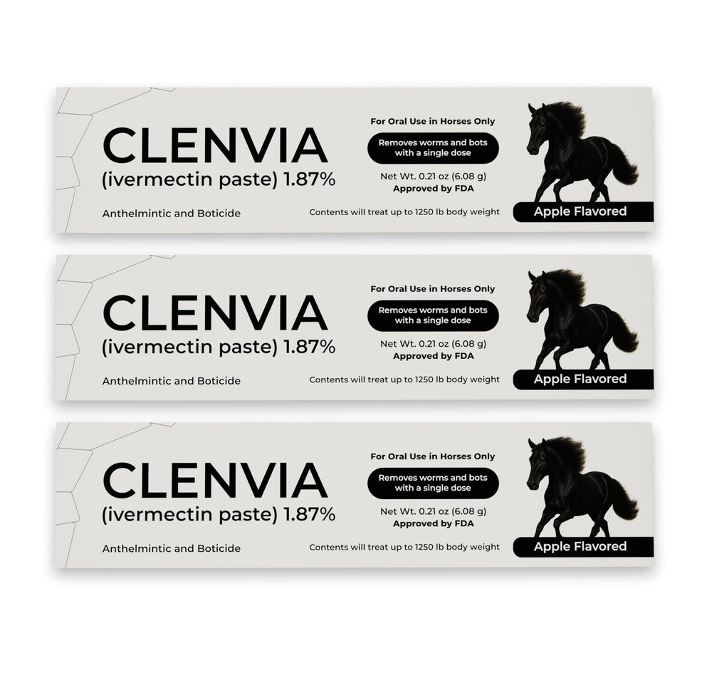CLENVIA horse paste apple-flavored gel eases administration and palatable for horses.