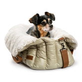 ClevaHome small dog car seat bag exterior for versatile travel and style.