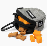 Cleverpup Snackpack double insulated pouch keeps treats fresh during walks.