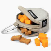 Cleverpup Snackpack shows double insulated pockets, keeping rewards fresh on walks.