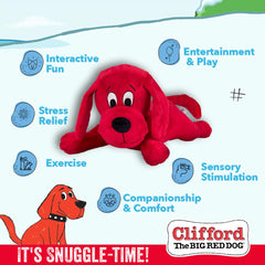 Clifford large-breed soft-toy teething-friendly for gentle chewing.