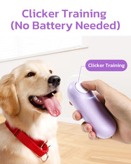 Clink Design compact purple clicker ideal for puppy training sessions.