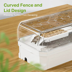 Clioran turtle tank kit bottom drainage makes water changes quick and clean
