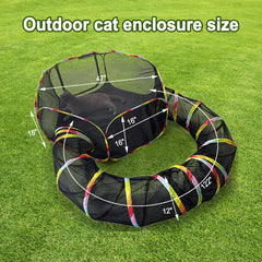 CLKHOWL cat tunnel connection linking tent for playful exploration.