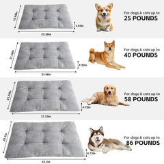 CLKHOWL anti-slip bottom keeps the bed in place in crates, cars, or carpets.