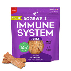 Cloud Star Dogswell Immunity & Defense jerky packaging showing USA-made quality