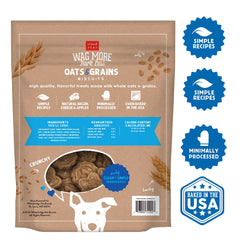 Cloud Star Wag More Bark Less oats and grains close-up, wholesome ingredients for tasty training rewards