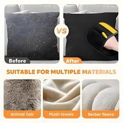 Electrostatic power helps lift hair from fabrics.