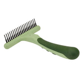 Coastal Pet Safari Undercoat Rake closeup pins for precise detangling and mat prevention.