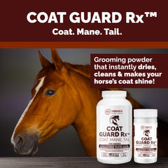 Nature's Pure Edge Coat Guard Rx powder in mane care routine.