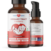 Coco and Luna Cranberry for Cats bottle with pump enabling mess-free daily dosing