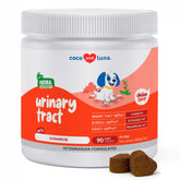Coco and Luna Cranberry for Dogs Soft Chews bottle highlights convenient urinary support.