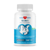 Coco and Luna dog multivitamin bottle packaging highlights overall wellness.
