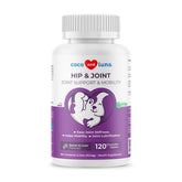 Coco and Luna hip joint dog supplement bottle for mobility support