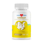 Coco and Luna Same for Dogs bottle front shows liver and brain support.