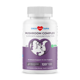 Coco and Luna Turkey Tail dog supplement bottle highlights immune support.