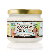 CocoTherapy organic virgin coconut oil bottle pour for dogs supports digestion and coat shine.