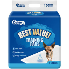 COCOYO Best Value Training Pads pack-front view for quick setup