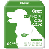 COCOYO disposable male wrap with breathable outer layer for dog comfort.